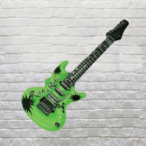 Green Inflatable Guitar