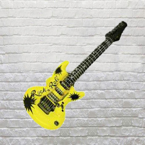 Yellow Inflatable Guitar