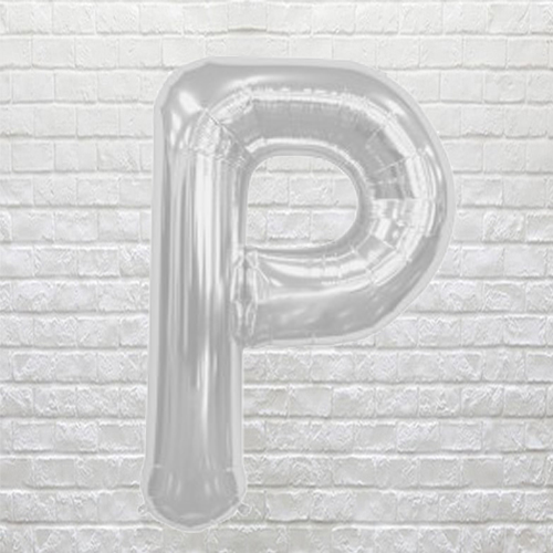 Silver Letter P