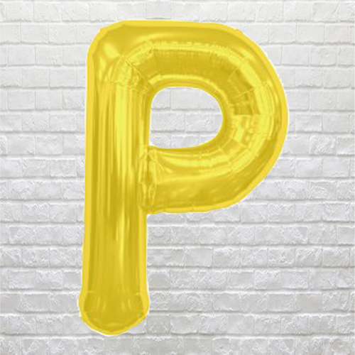 Gold Letter P