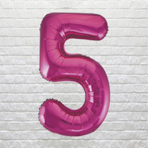 Pink Birthday Number 5 – The Party Shop Donnybrook