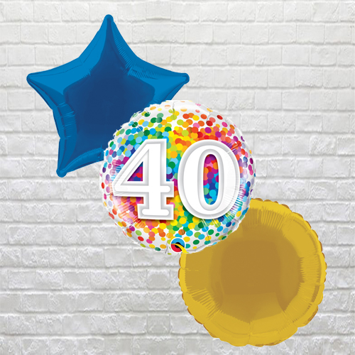 Rainbow Confetti 40th