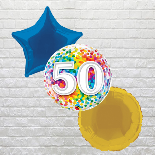Rainbow Confetti 50th
