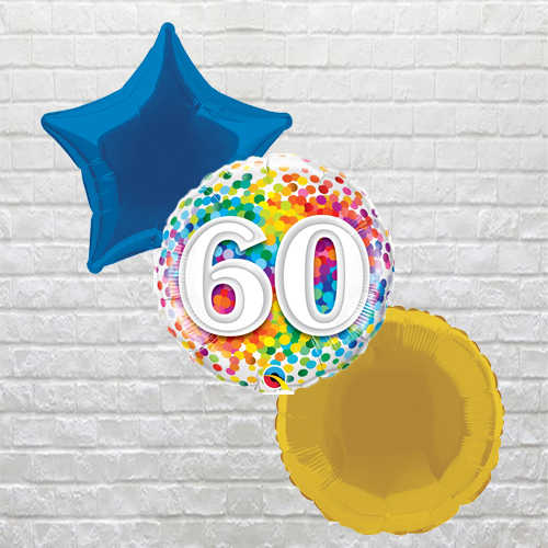 Rainbow Confetti 60th