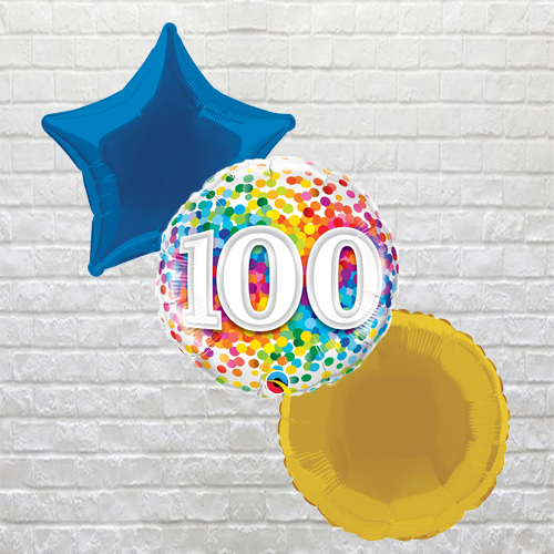 Rainbow Confetti 100th