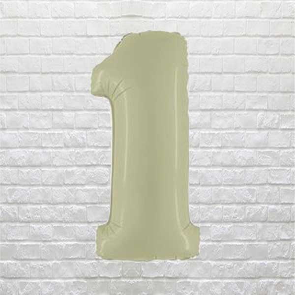 Olive Green Birthday Number 1