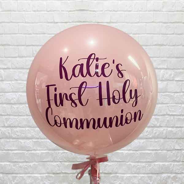Dusty Pink Personalised Luxe Balloon