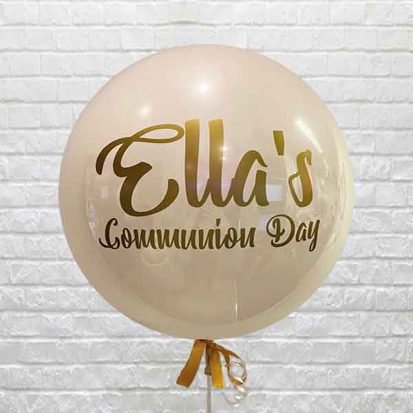 White Personalised Luxe Balloon