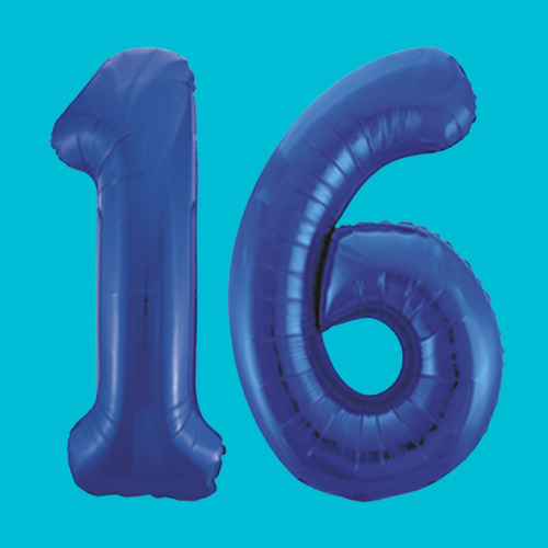 blue birthday numbers