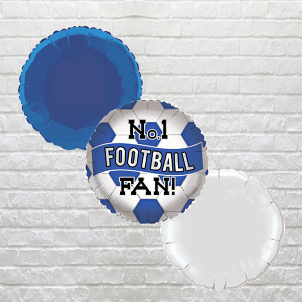 Blue and White Fan Bouquet